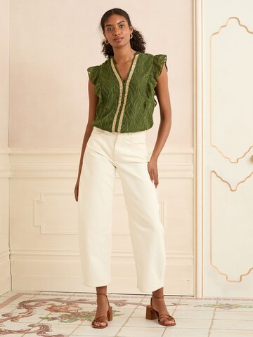 love & roses Bluse in Grün