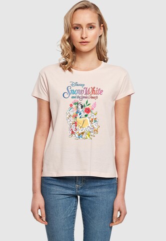 ABSOLUTE CULT Shirt 'Snow White - Seven Dwarfs' in Pink: Vorderseite