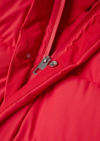 MANGO Zimní kabát – červená