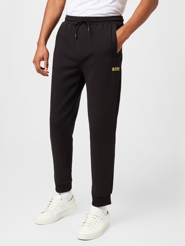 BOSS Regular Pants 'Hadiko 1' in Black: front