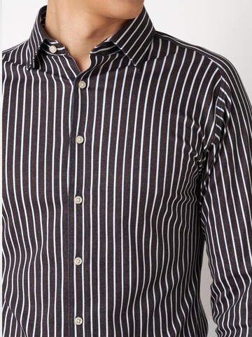 DESOTO Slim fit Button Up Shirt in Brown