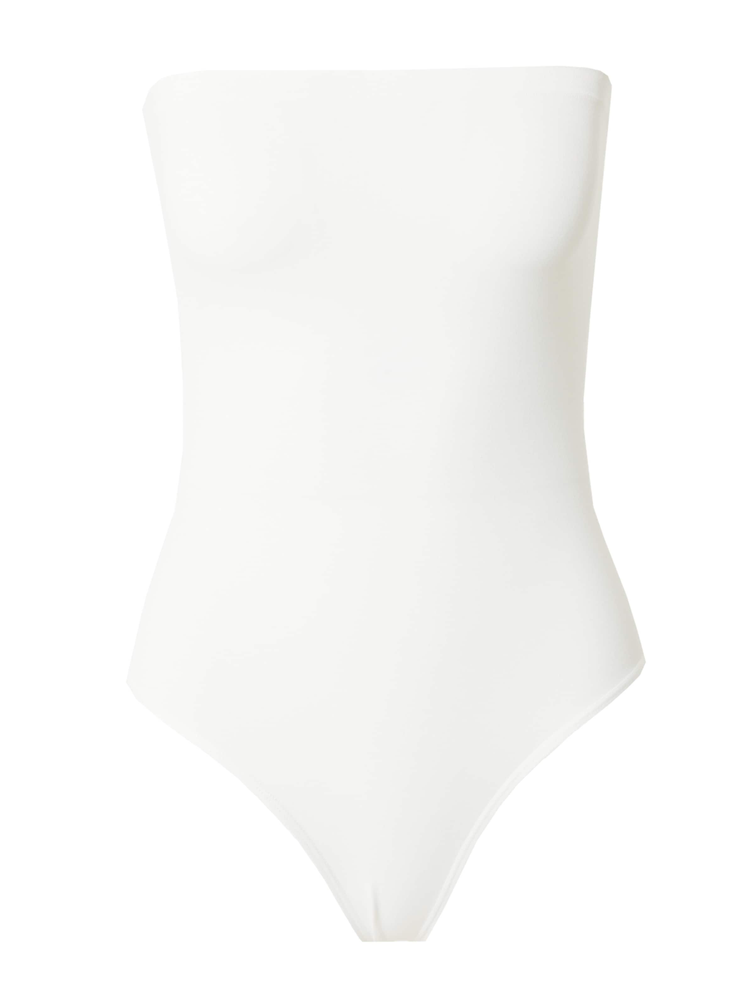 ABOUT YOU x Emili Sindlev - Camisa body 'Mathilda' em branco: frente