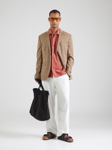 Jack & Jones Premium - Ajuste confortable Camisa 'JPRCCeaston' en rojo