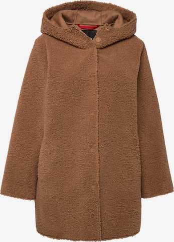 Ulla Popken Winter Coat in Brown: front