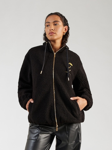 ARMANI EXCHANGE Fleece Jacket in Black: front