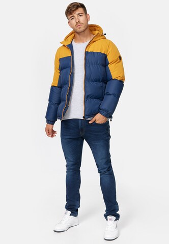 INDICODE JEANS Winterjas 'Danix' in Blauw