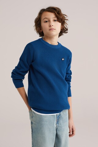 WE Fashion Sweater in Blue: front