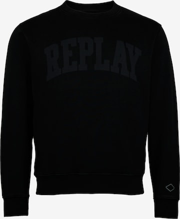 REPLAY Sweatshirt in Zwart: voorkant