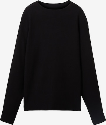 Pullover 'Mock' di TOM TAILOR DENIM in nero: frontale