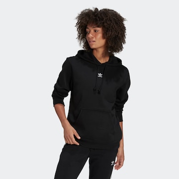 ADIDAS ORIGINALS Μπλούζα φούτερ 'Adicolor Essentials Fleece' σε μαύρο: μπροστά