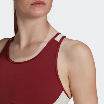 ADIDAS PERFORMANCE Bustier Sport-BH in Rot