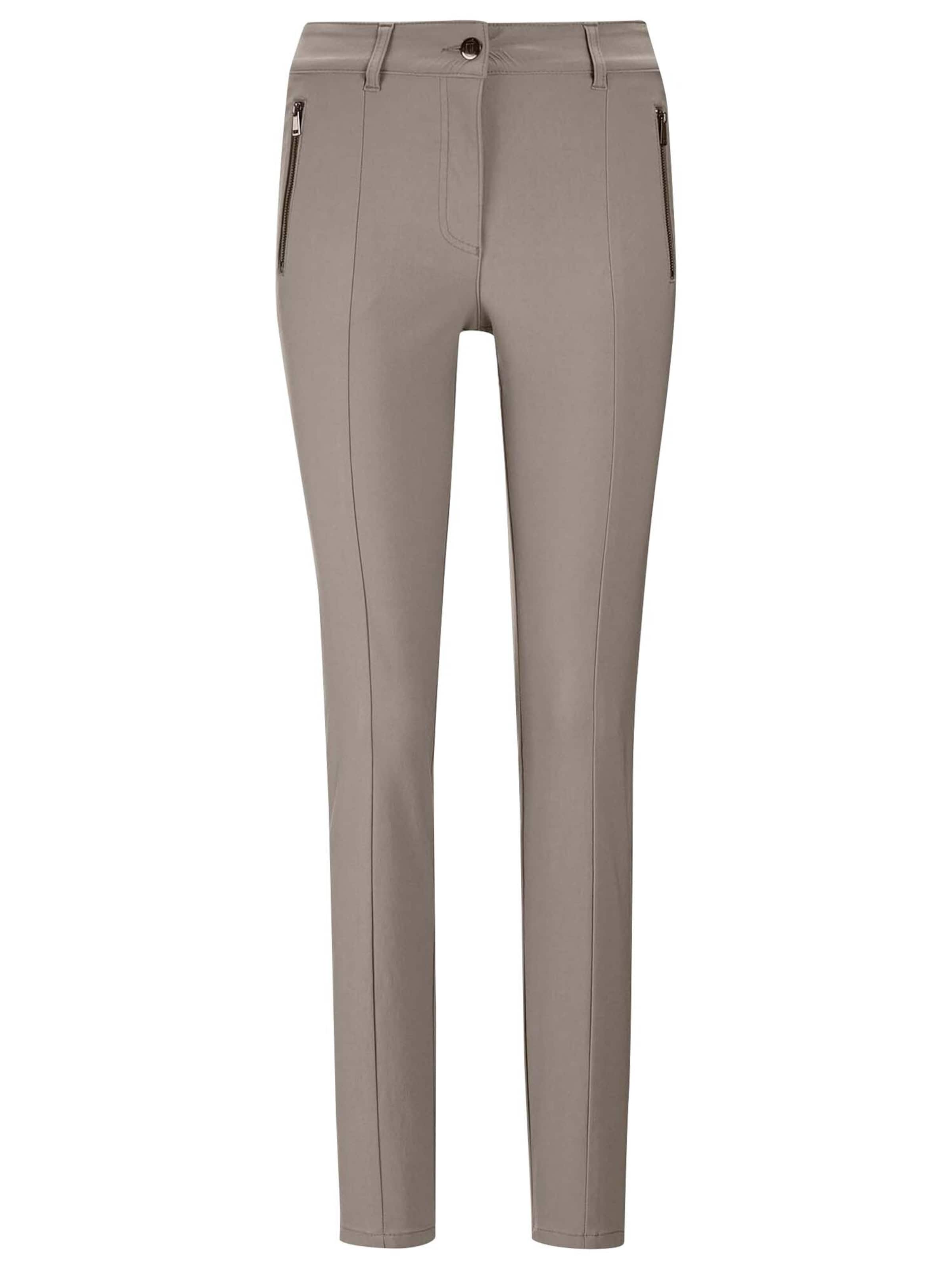 MADELEINE Trousers in Brown: front