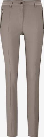 Pantalon MADELEINE en marron : devant