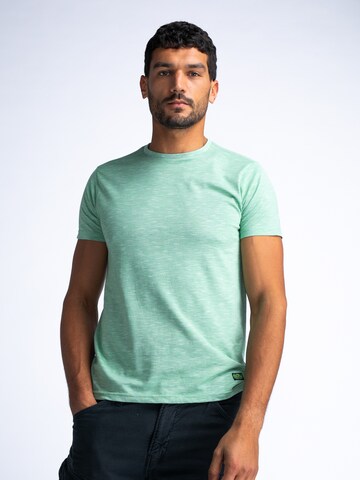 Tricou 'Classic' de la Petrol Industries pe verde: față