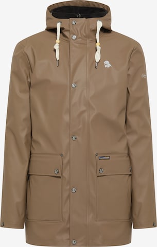 Schmuddelwedda Between-seasons parka in Brown: front