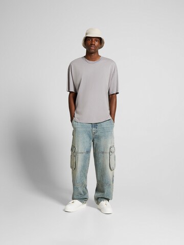 Bershka Loosefit Jeans in Blauw