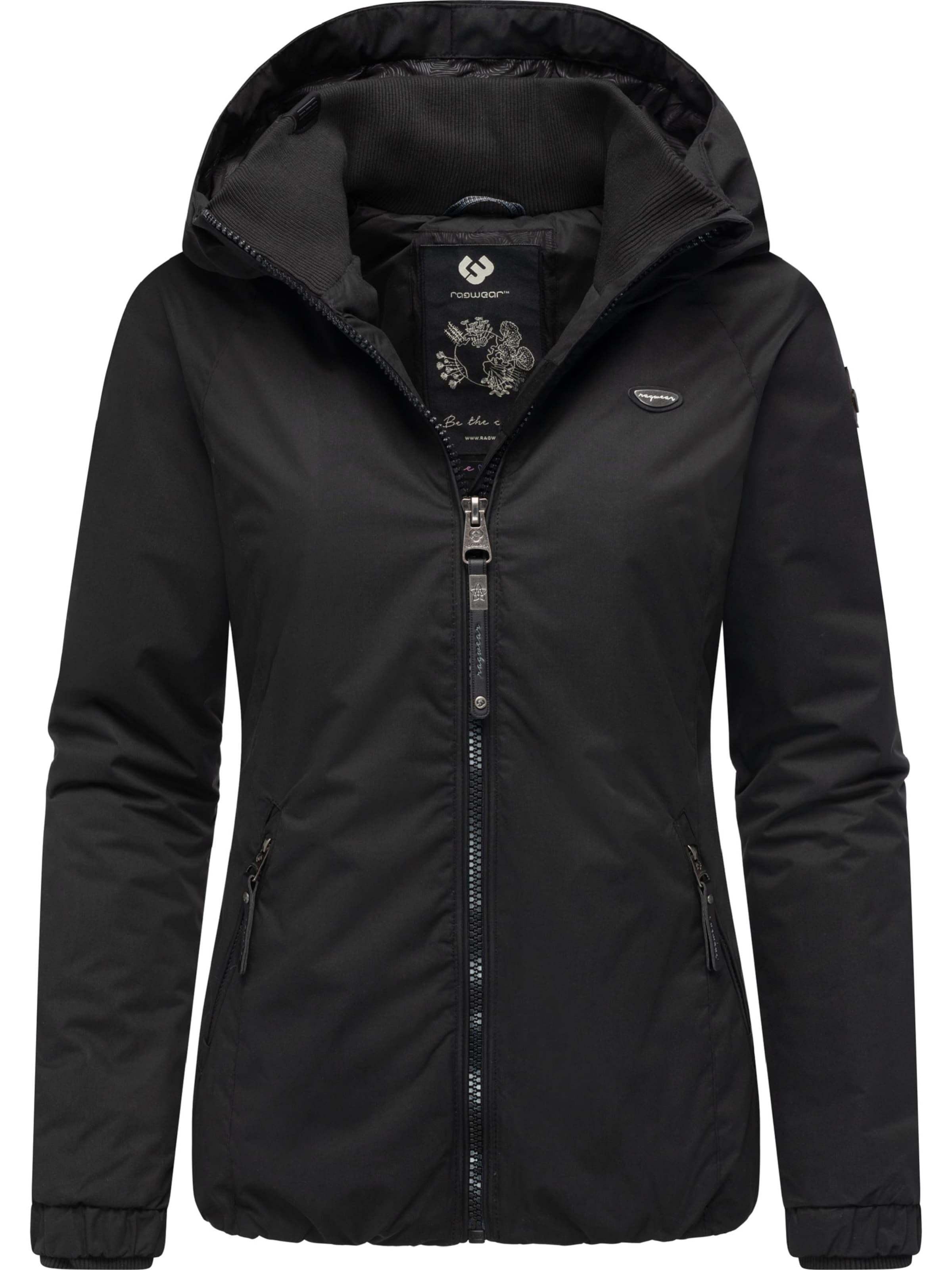 Ragwear Udendørsjakke 'Dizzie' i sort: forside