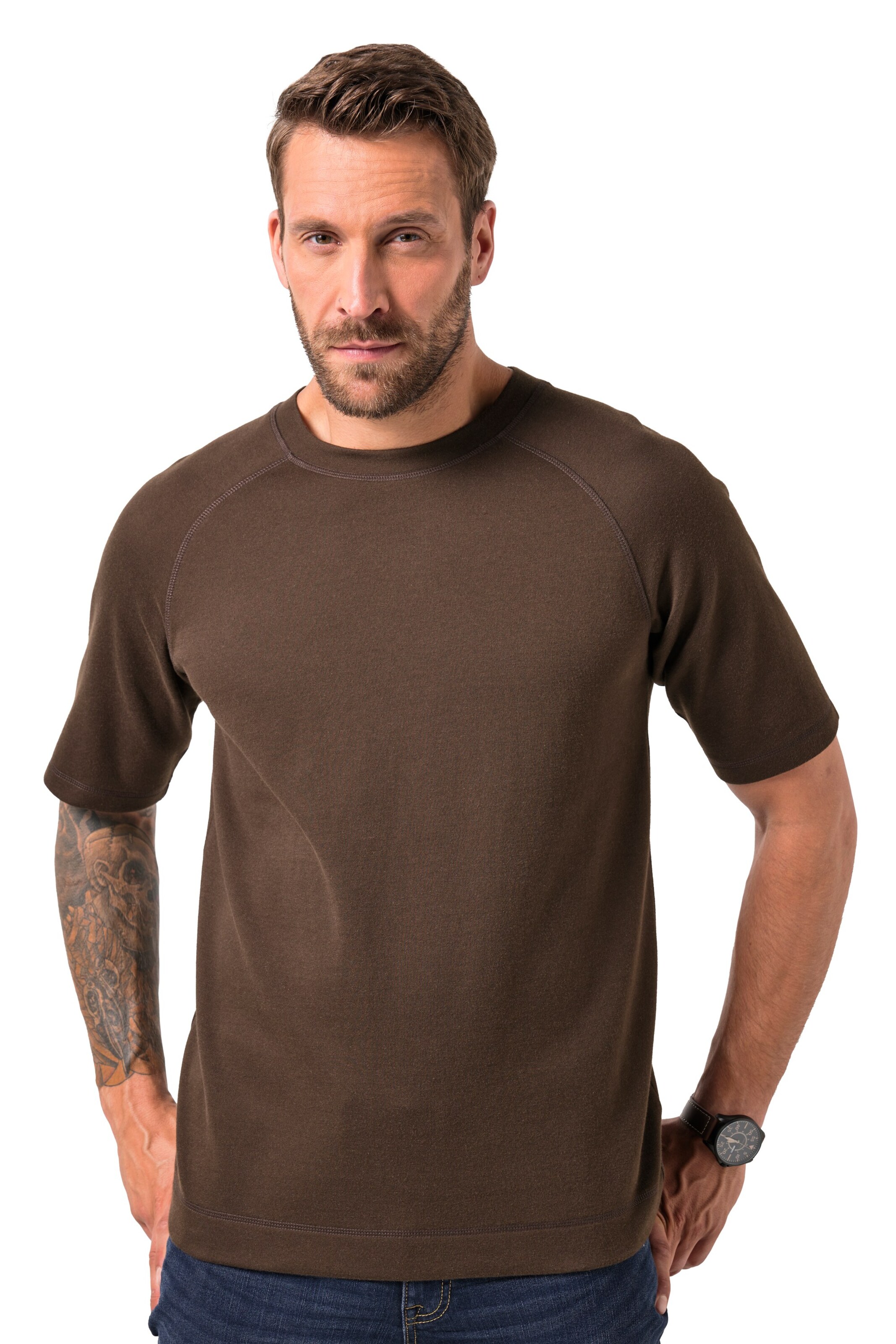 JP1880 Shirt in Brown: front