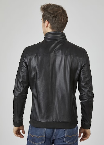 bugatti Lederjacke in Schwarz