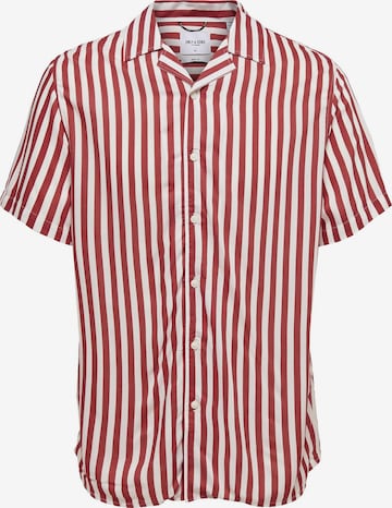 Only & Sons Button Up Shirt 'Wayne' in Red: front