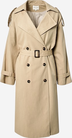 Grace & Mila Between-Seasons Coat 'Enguerran' in Beige: front