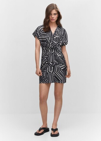 MANGO Shirt Dress 'Mila' in Black