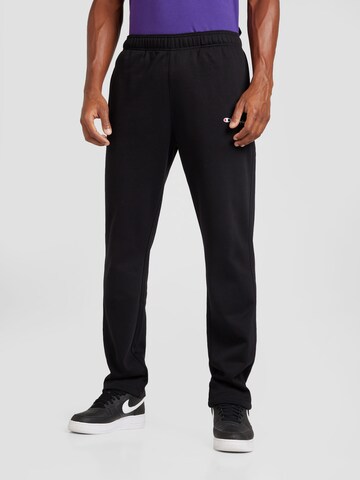 Champion Authentic Athletic Apparel Широка кройка Панталон в черно: отпред