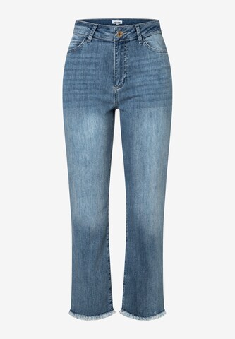 MORE & MORE Flared Jeans in Blauw: voorkant