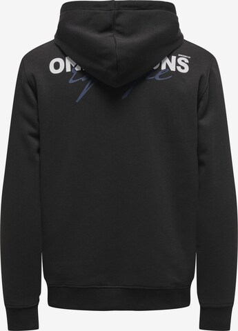 Only & Sons Sweatshirt i sort