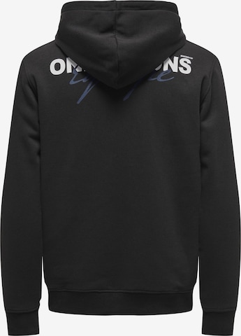 Only & Sons Sweatshirt i sort