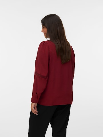 Vero Moda Curve Bluse 'VMCALVA' i rød