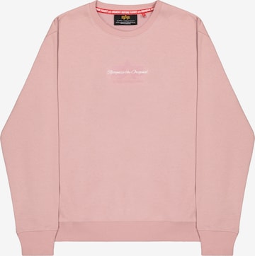 ALPHA INDUSTRIES Sweatshirt in Pink: Vorderseite