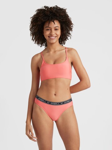 O'NEILL - Bustier Bikini deportivo en rosa: frente