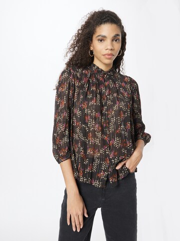 sessun Bluse 'LYLEE' in Schwarz: Vorderseite