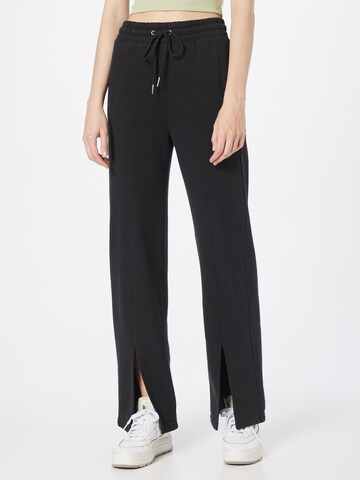 Abercrombie & Fitch - Pierna ancha Pantalón en negro: frente