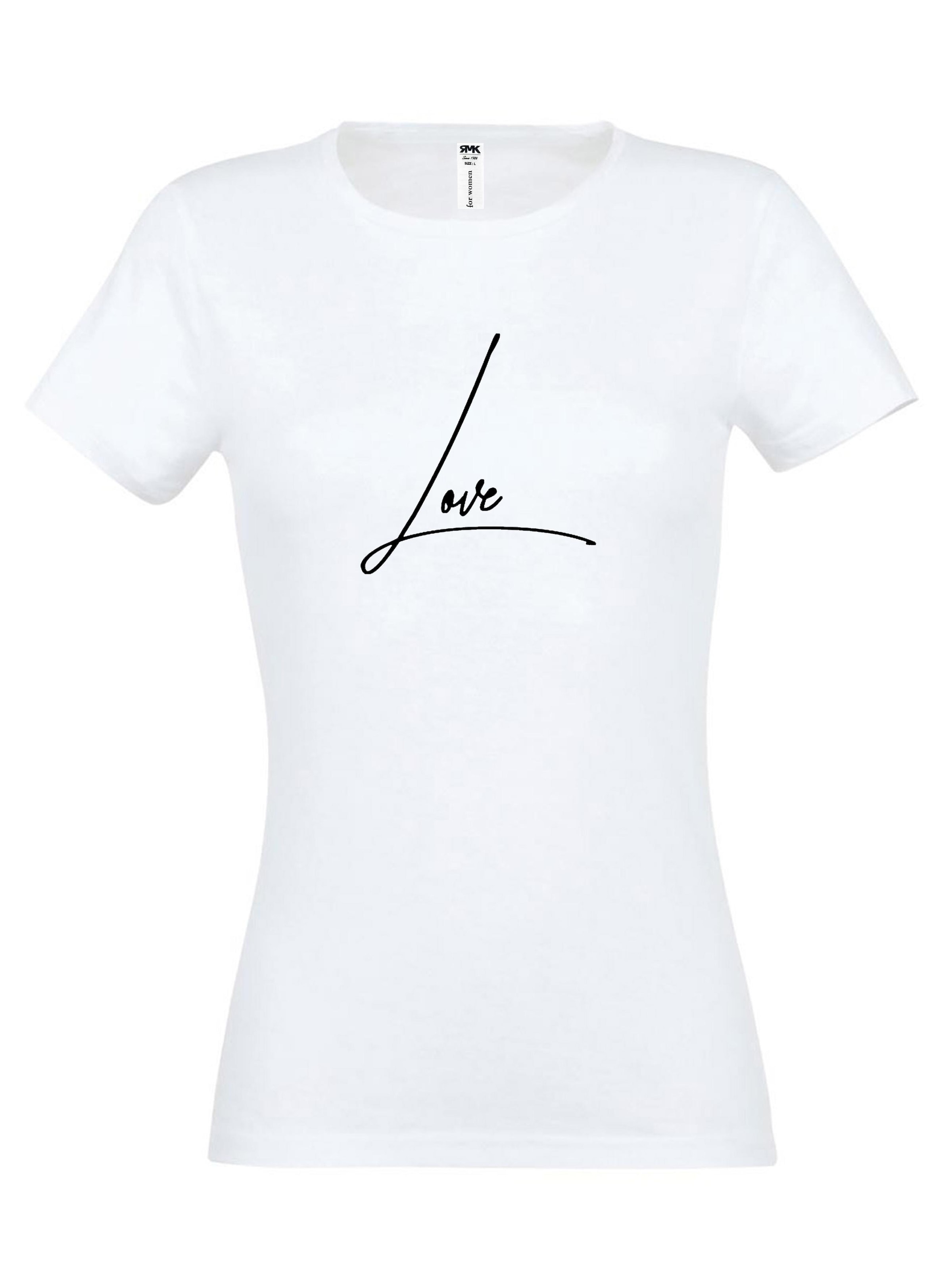 RMK Shirt 'Love' in White: front