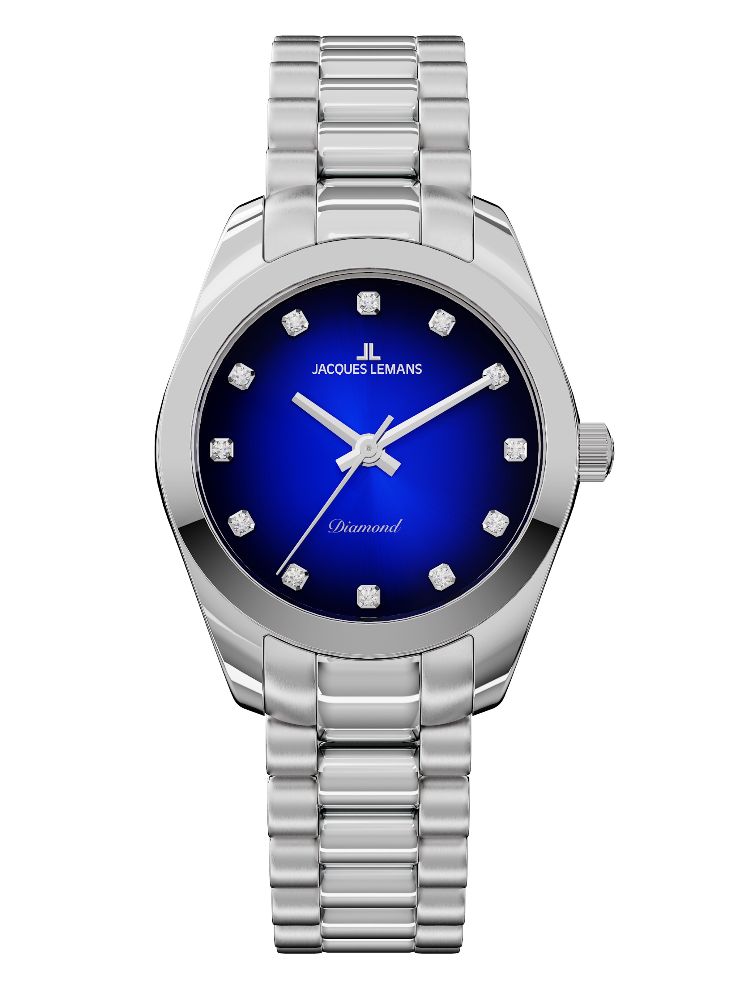 Jacques Lemans Analog Watch in Silver: front