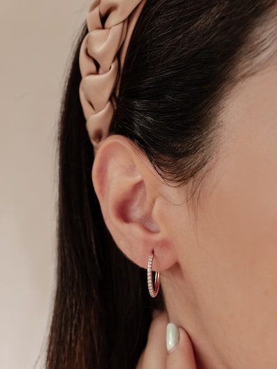 Hey Happiness Ohrringe 'Mid Sparkle' in rosegold, Produktansicht