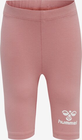 Hummel Skinny Leggings in Pink: front