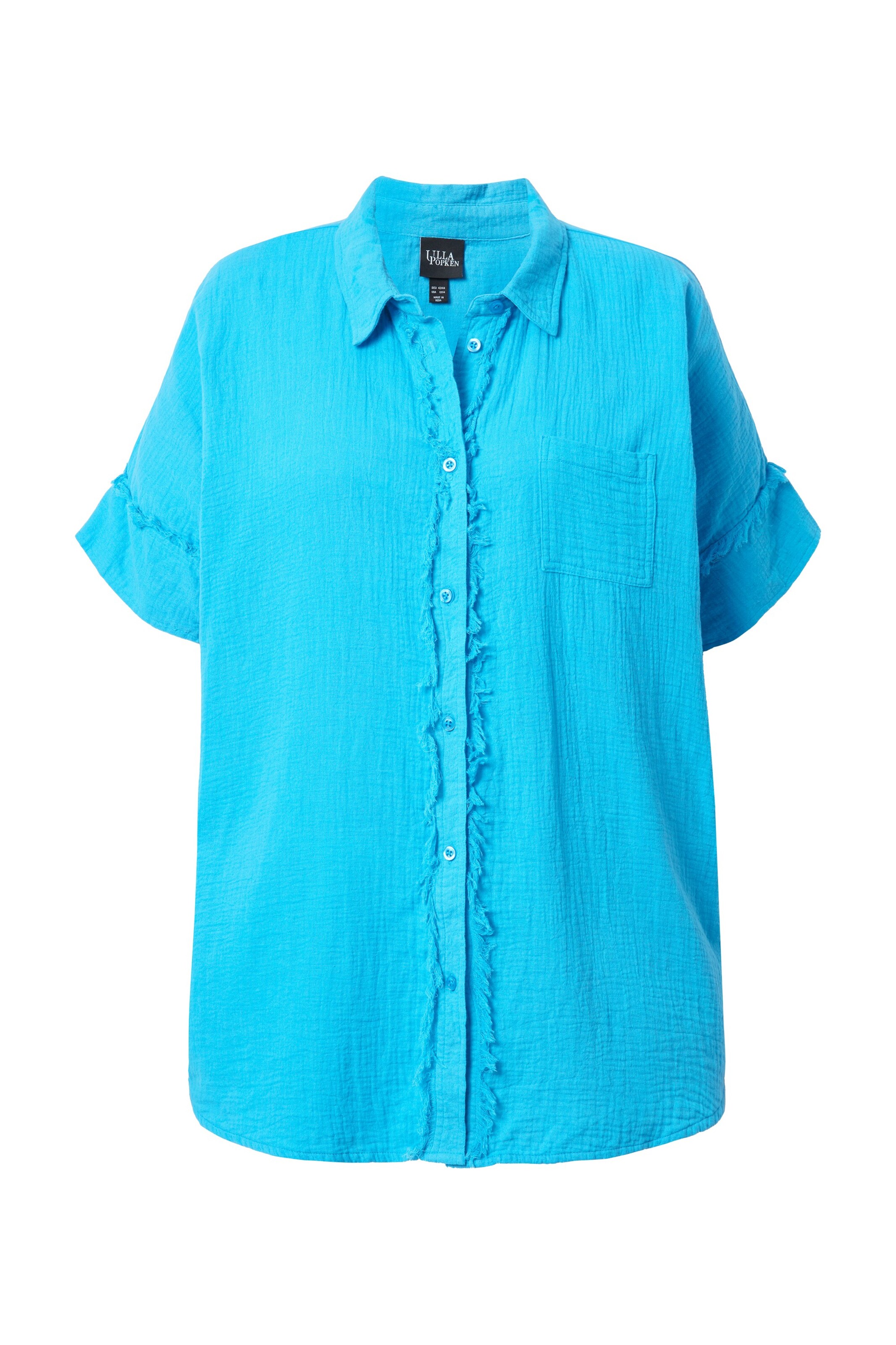 Ulla Popken Bluse in Blau: Vorderseite