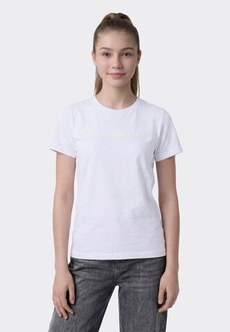 Champion T-Shirt in Weiß: Vorderseite