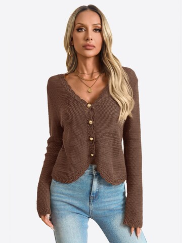 Geacă tricotată de la Imily Bela pe maro