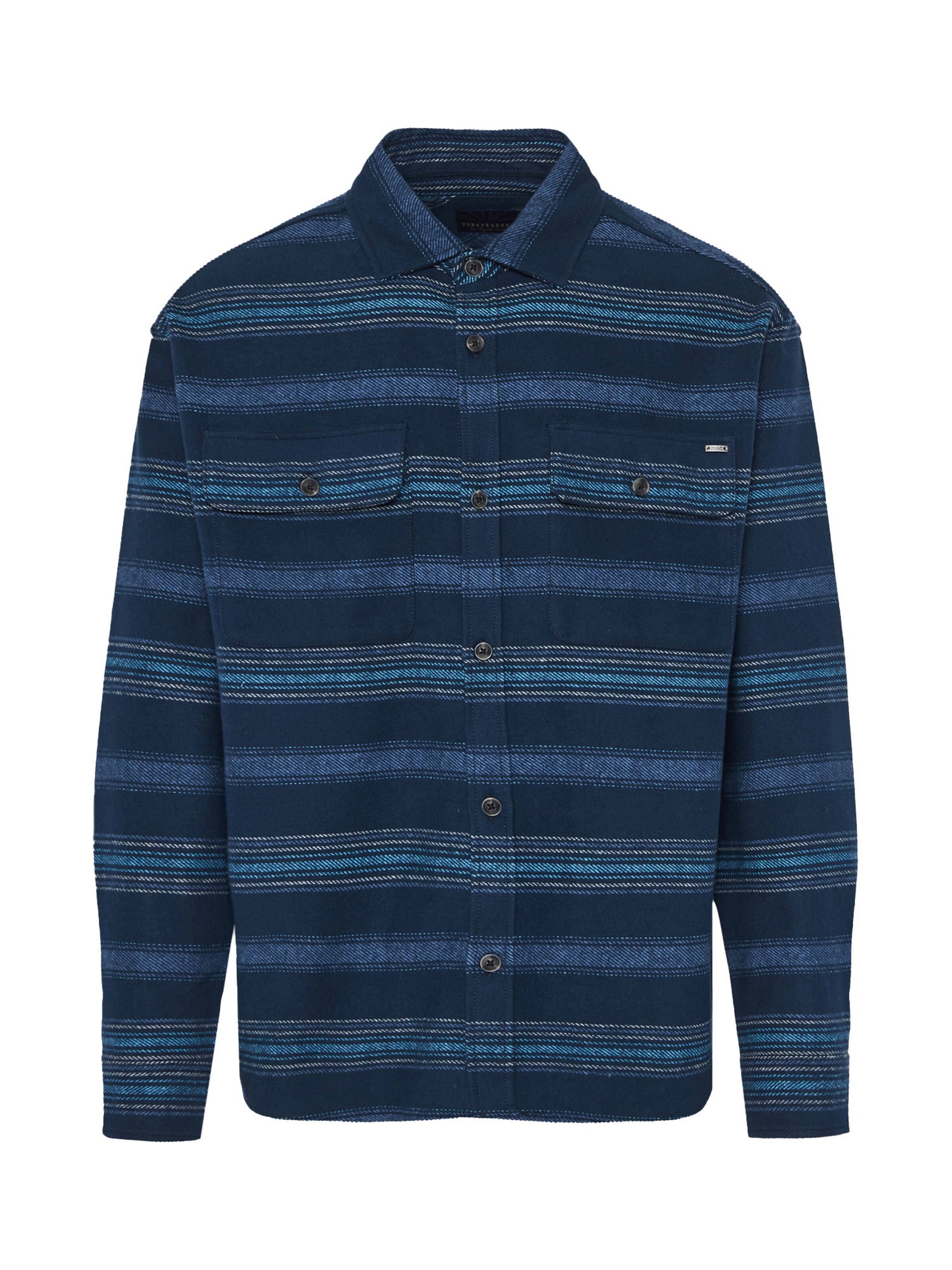 Regular fit Cămașă de la Funky Buddha pe albastru: față