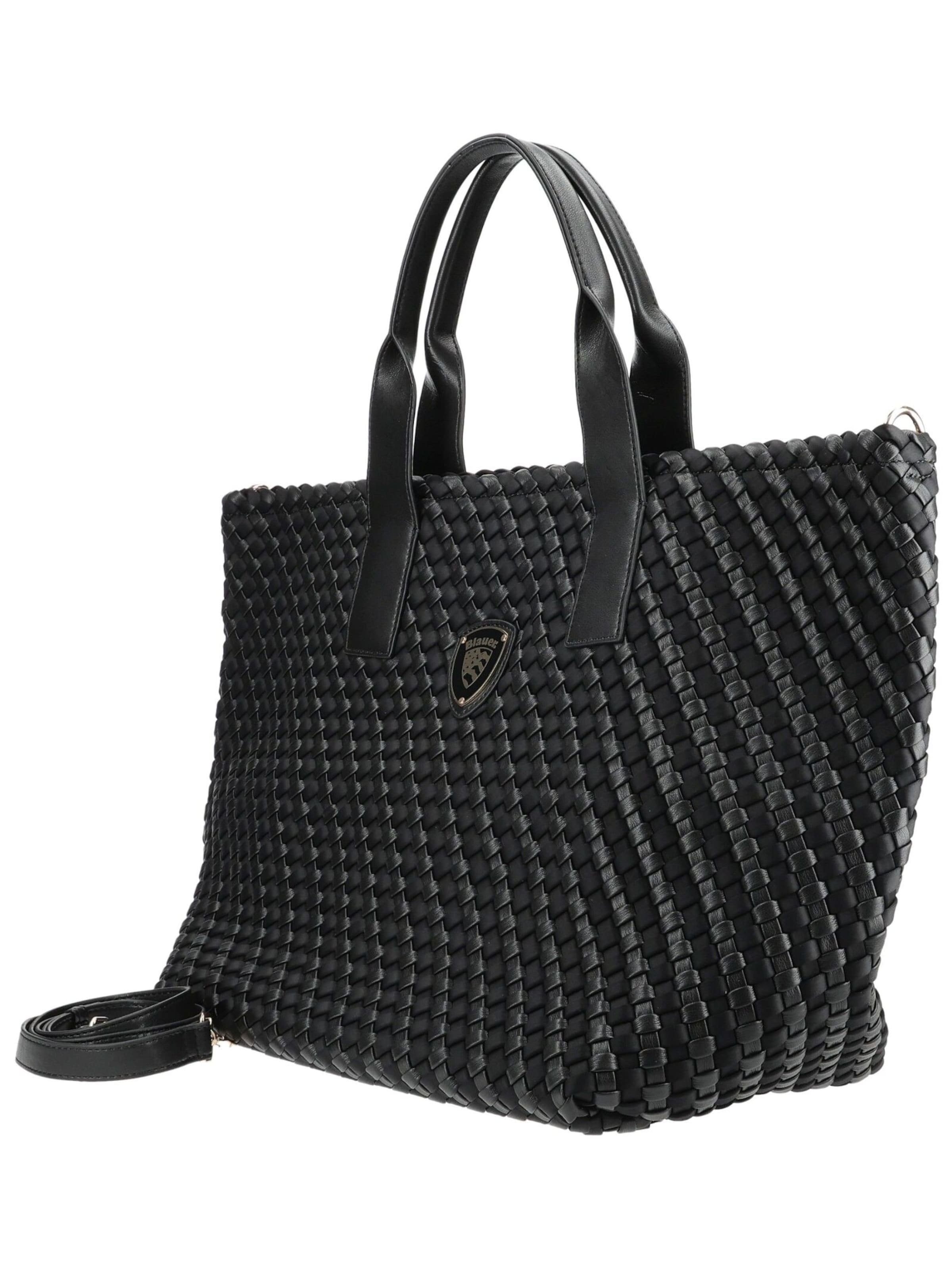 Shopper di Blauer.USA in nero: lato