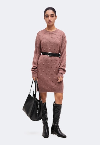 ABOUT YOU Gebreide jurk 'Isabelle' in Roze
