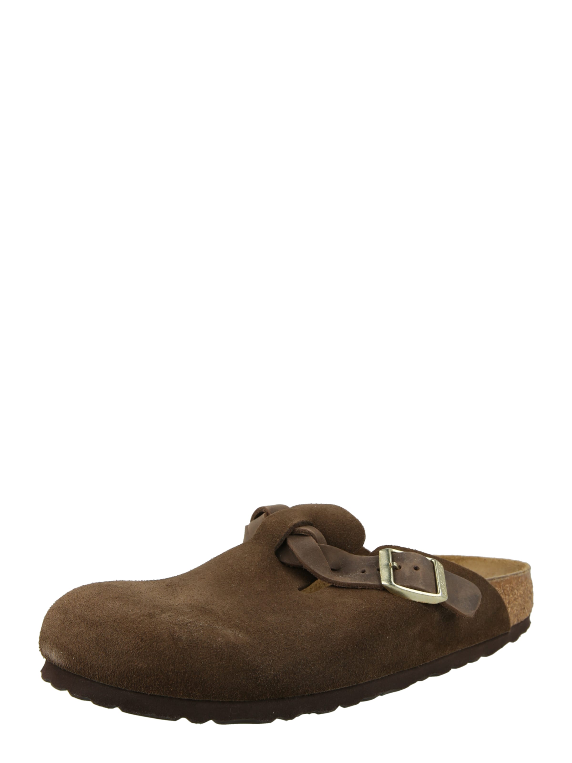 Zoccoletto 'Boston' di BIRKENSTOCK in marrone: frontale