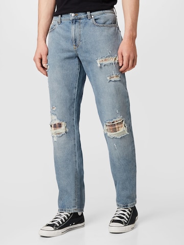 Regular Jeans de la MOUTY pe albastru: față