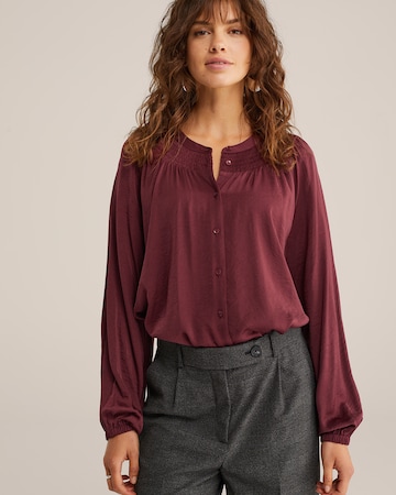 Chemisier WE Fashion en rouge : devant