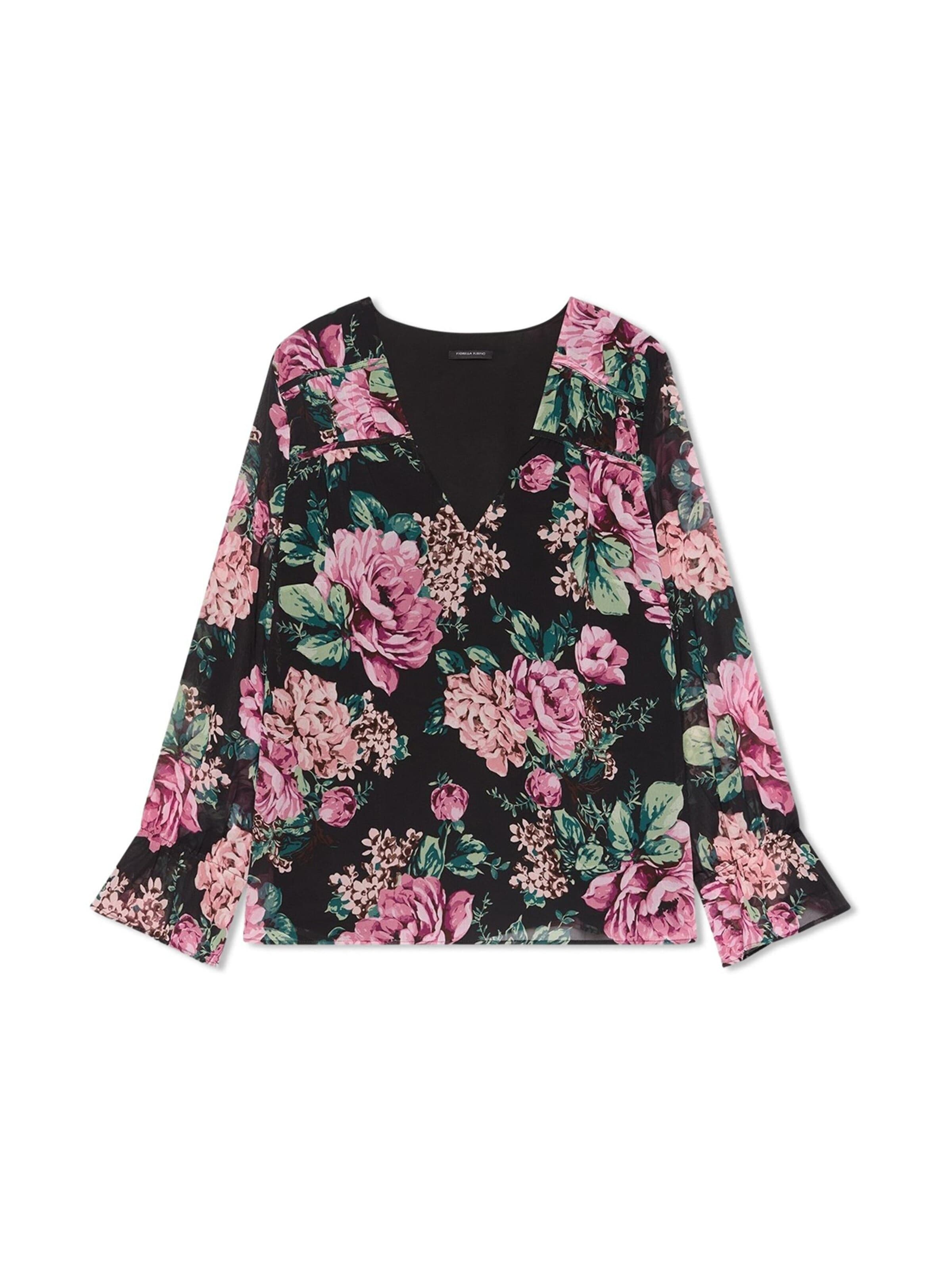Fiorella Rubino Blouse in Black: front