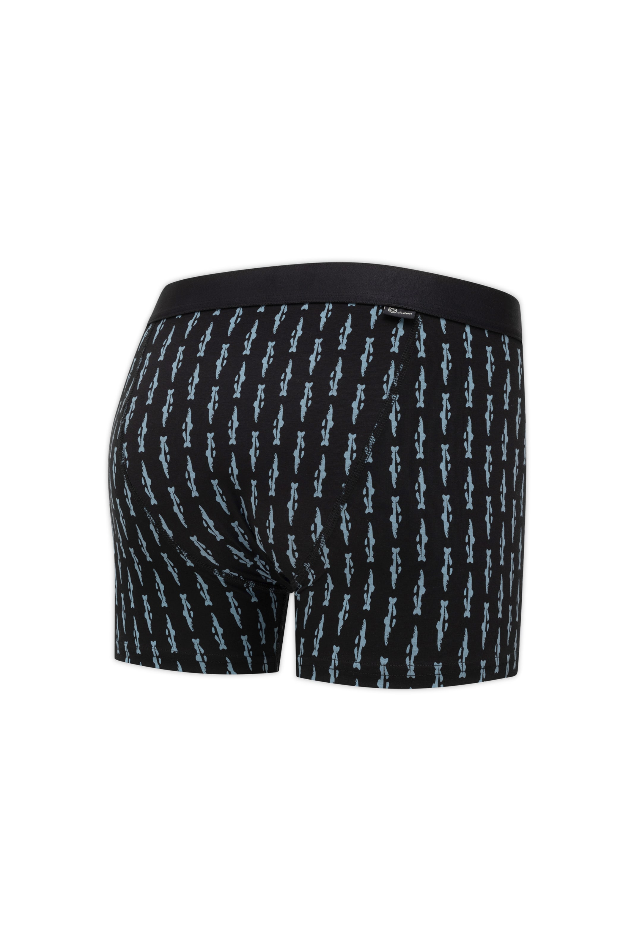 A-dam Boxershorts 'Black Trouts' in Zwart